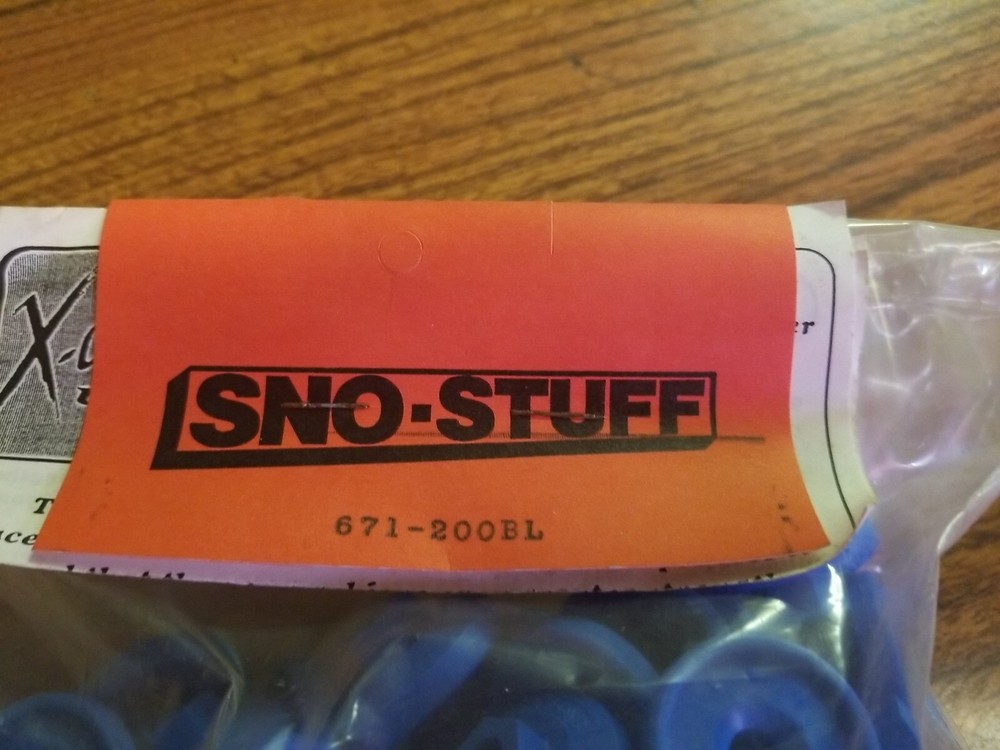 Sno-Stuff Ultra Lite Snowmobile Track Stud Backing Plate 7mm 96 Pack Blue