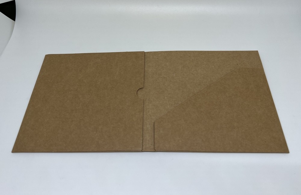 10 PCS NEW 24PT CD / DVD CHIP BOARD MAILER, 1 DISC+FLODER, BROWN, PS2023