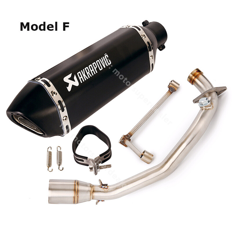 For Yamaha Zuma 125 BWS Exhaust Front Pipe Muffler Tips 370mm Modified System