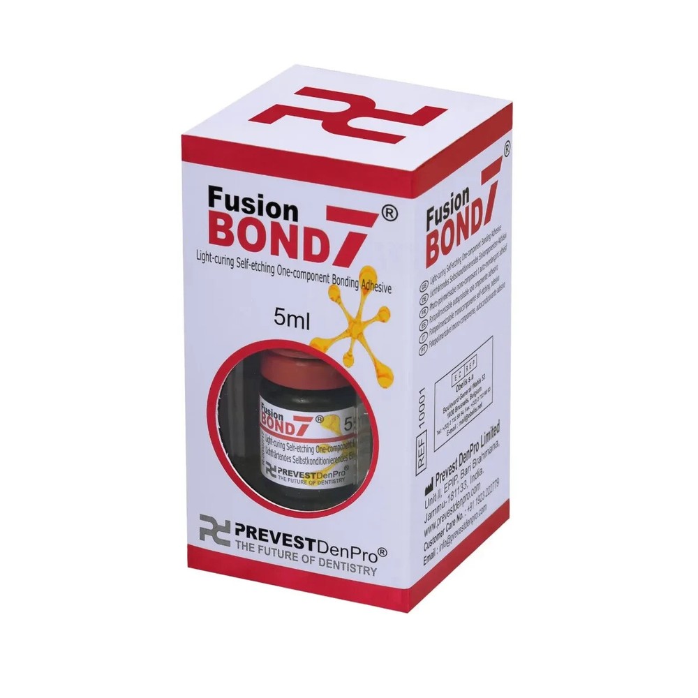 Dental FUSION BOND 7 Light Cure Self Etching Bonding Adhesive 5ml Pack