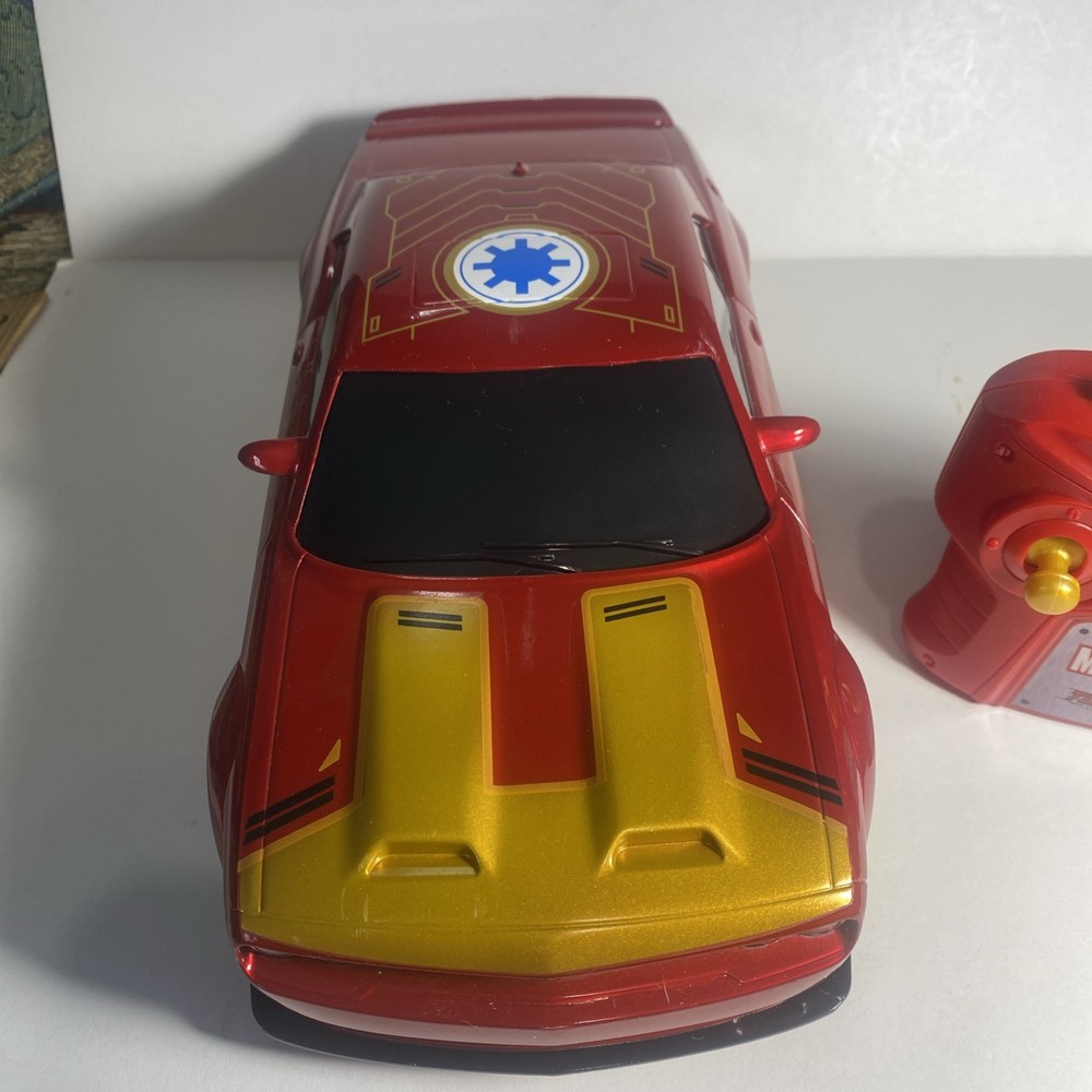 Jada Marvel Iron Man 2019 Dodge Challenger SRT RC Remote Control Car Works!