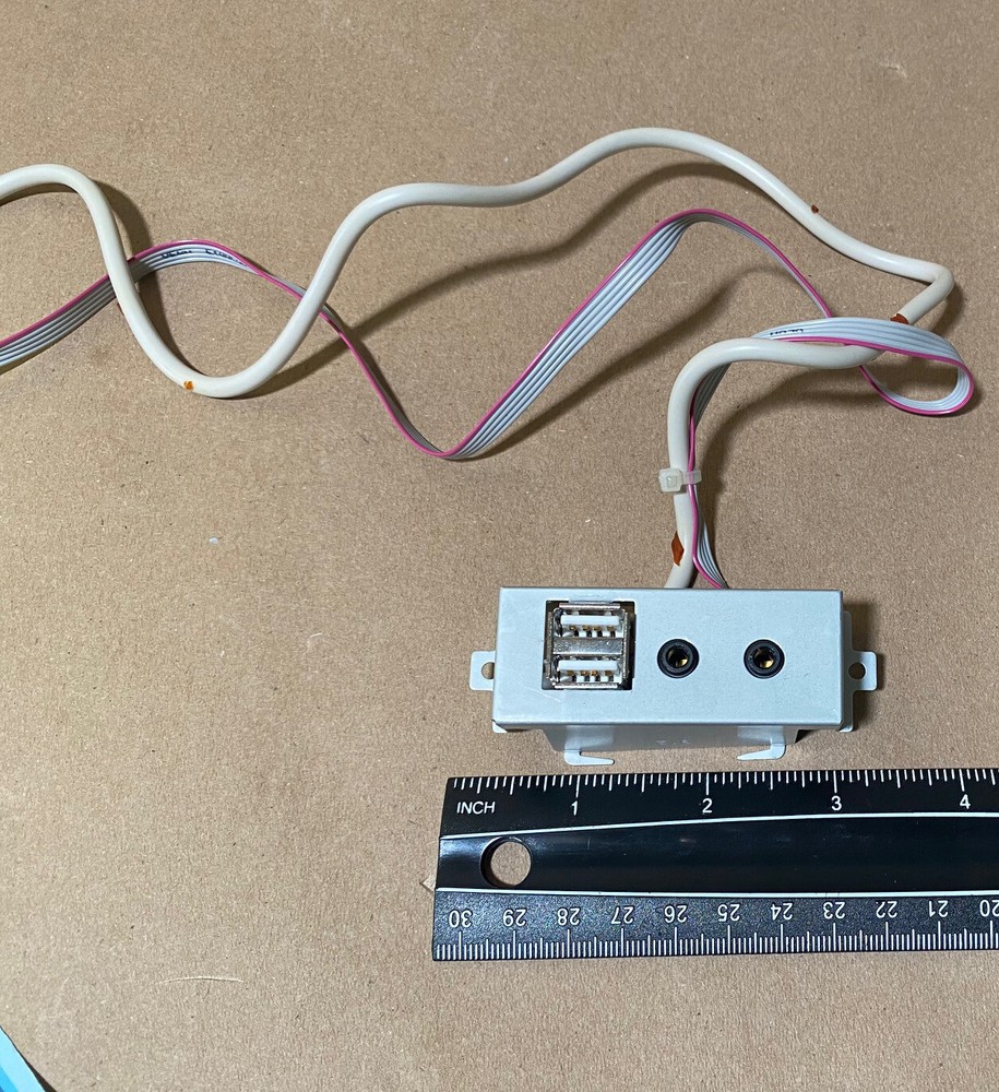 New PC Tower Case Front Panel MIC/Audio Out, 2x USB Ports PCB Connectors/Cable
