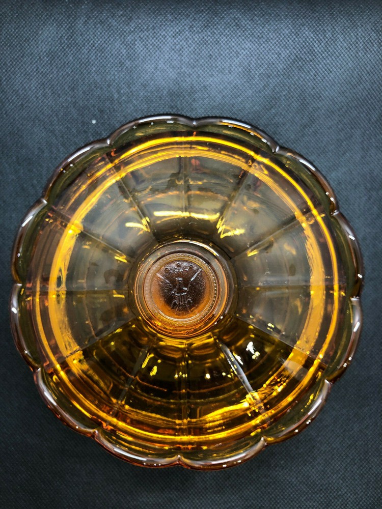 Fostoria Candy Dish Amber Non Footed