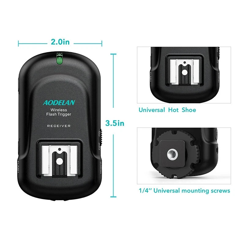 AODELAN 200m Wireless Flash Trigger Receiver FT-8(R)