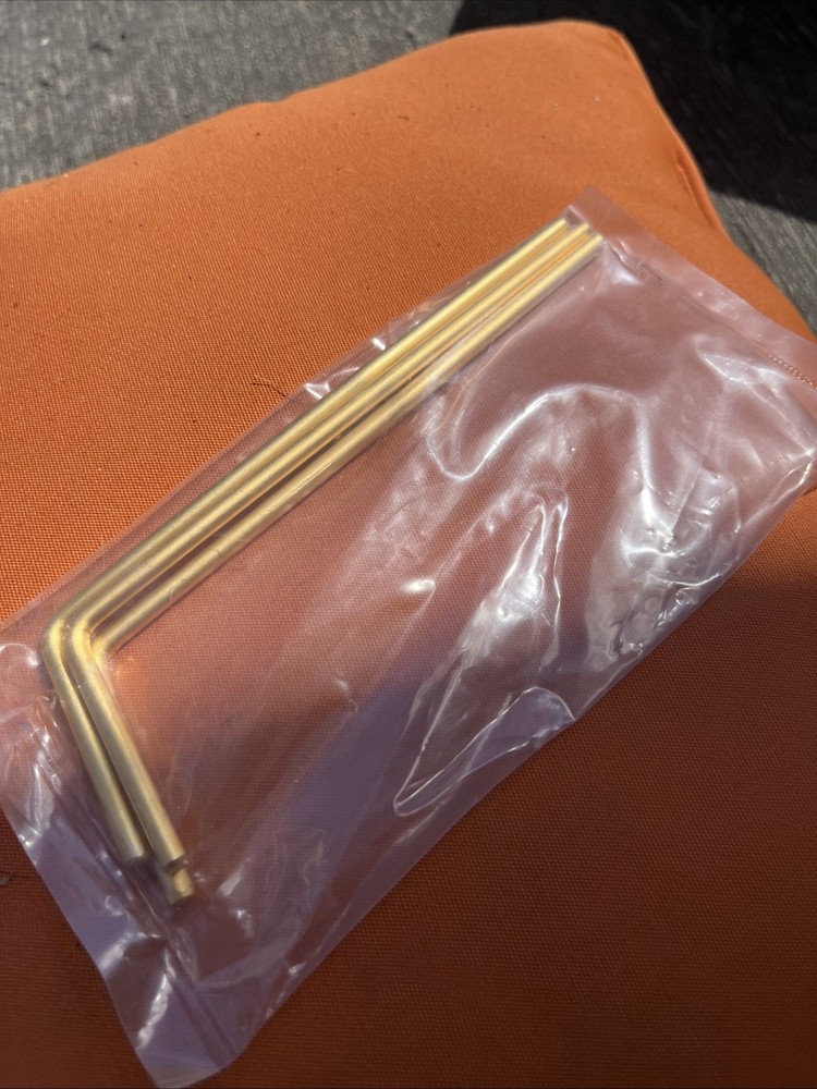 3 Gold Unthreaded Tremolo Bars