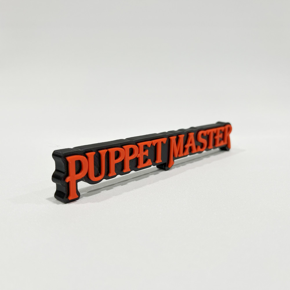 Puppet Master Logo/Shelf Display