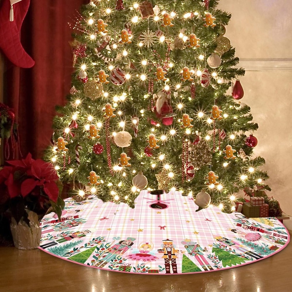 Nutcracker Christmas Tree Skirt 48'' Nut Cracker 48 inches, Colorful