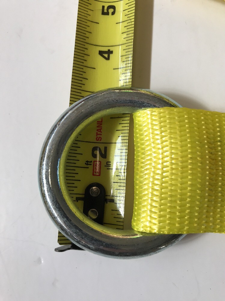 Lasso Strap Wheel Lift Tie Down YELLOW