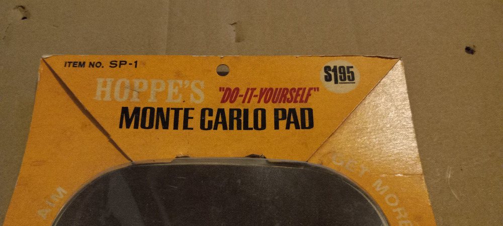 Vintage Hoppes Monte Carlo Do-It-Yourself Pad - Used