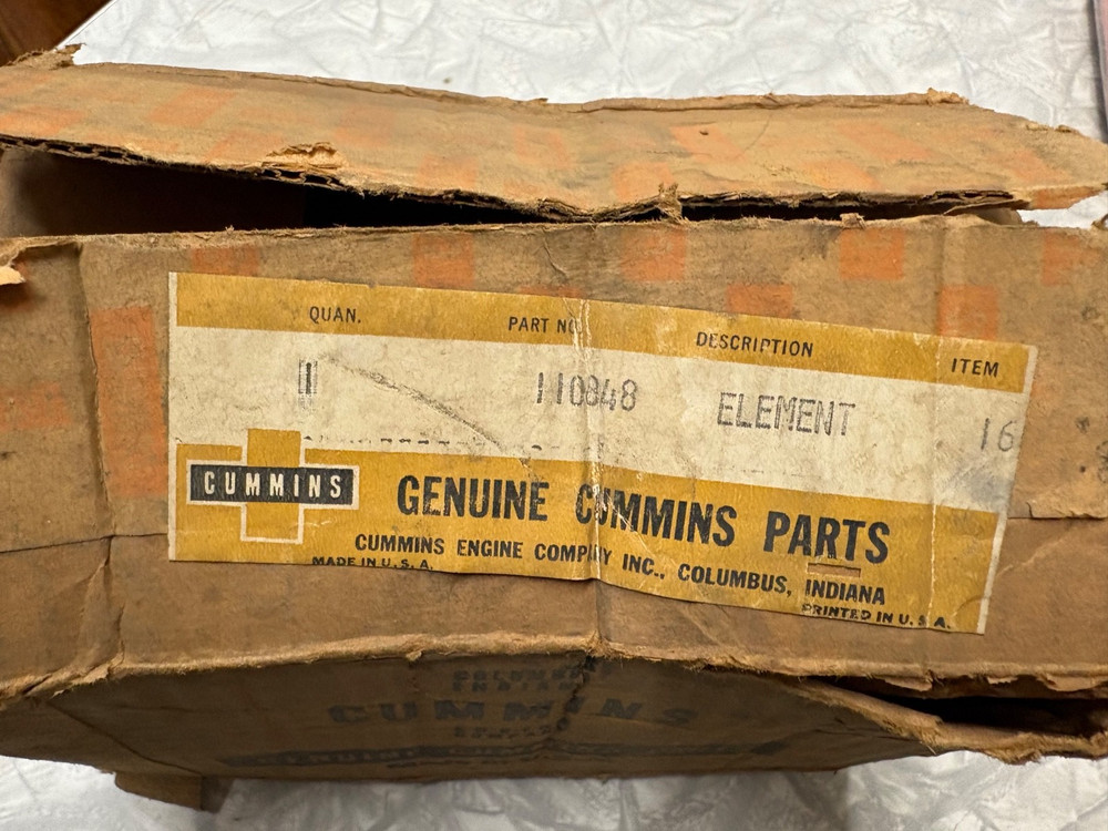 NEW Oringinal Cummins 110348 Element