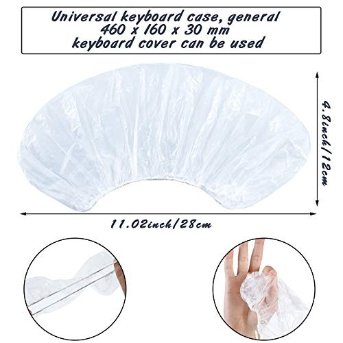 30 Pieces Universal Keyboard Protector Cover Wipeable 0.025mm Disposable