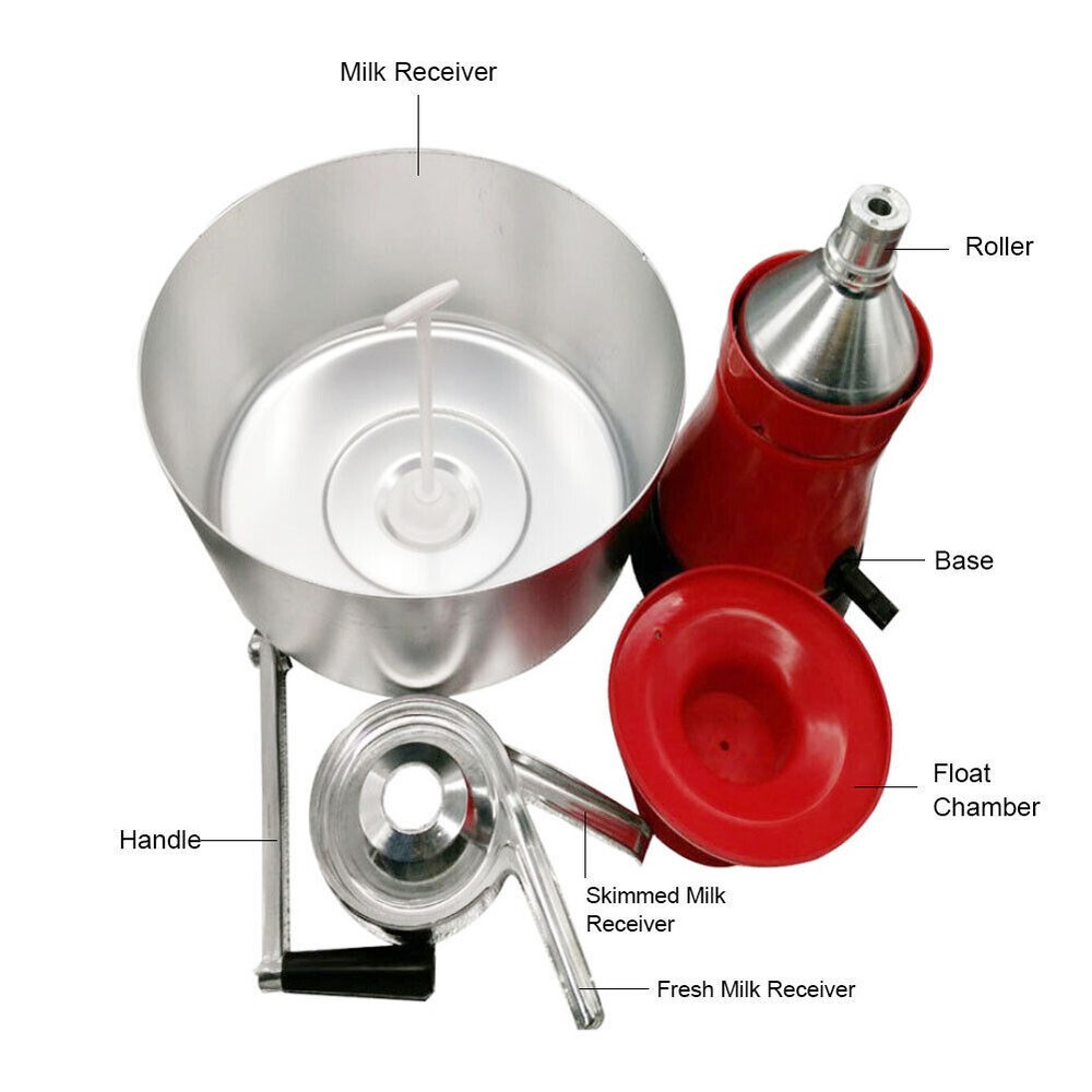 ✅NEW!!! MILK CREAM CENTRIFUGAL MANUALLY SEPARATOR MACHINE 80L/H