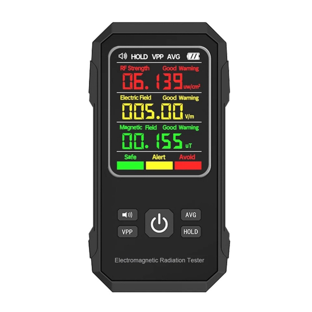 Digital EMF Meter Electromagnetic Radiation Detector for RF and Magnetic Fields