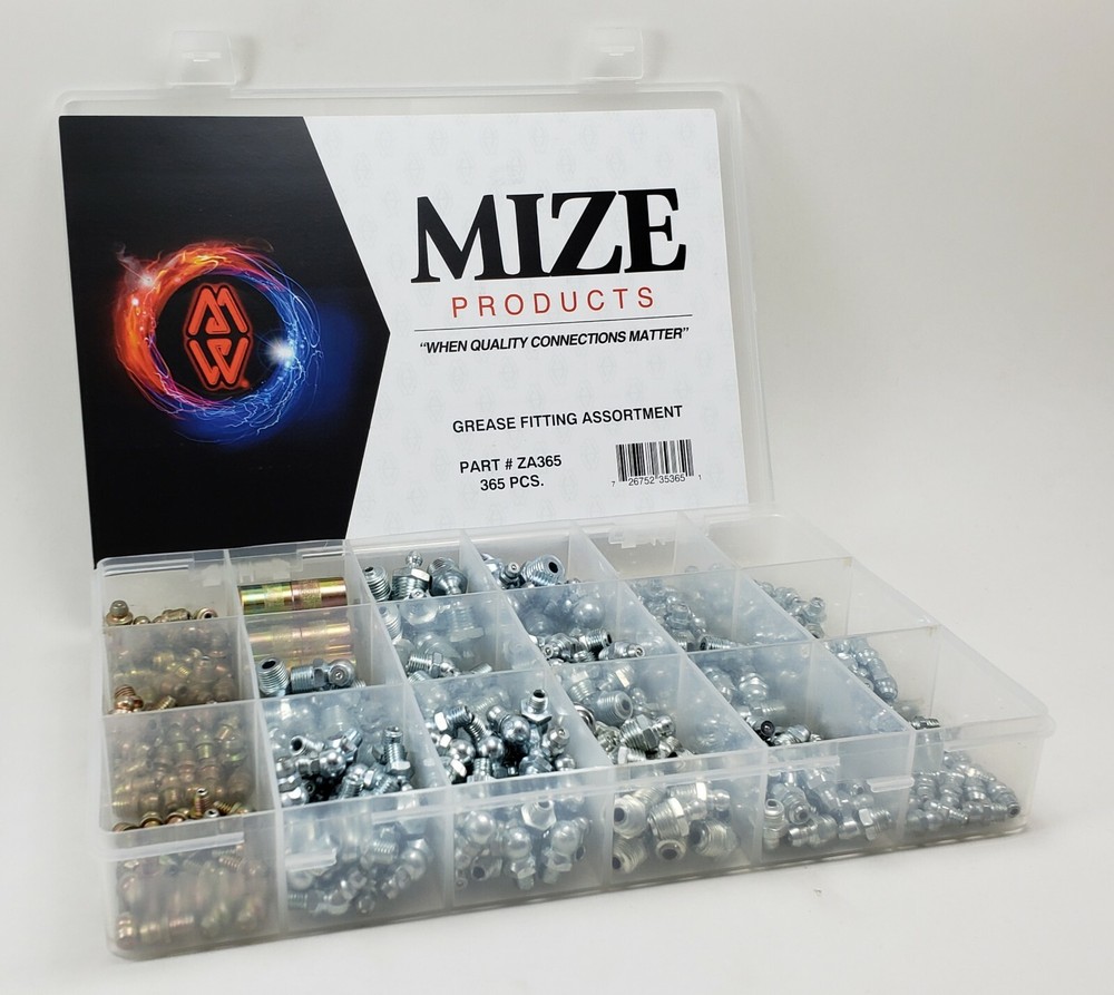 Mize Wire 365 Pc Master Grease Fitting Assortment, ZA365