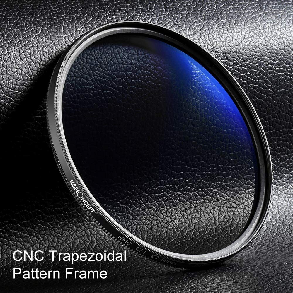 K&F Concept 72mm Circular Polarizer Filter Multi Coated CPL Camera Lens Filter