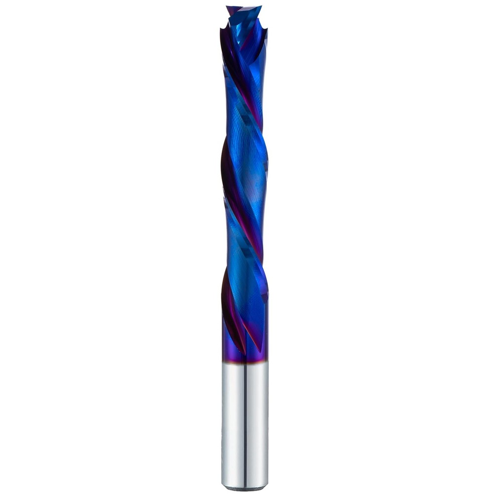 Extra Long 5 Inch Compression Spiral Router Bit 1/2 Inch Shank, Solid Carbide Up
