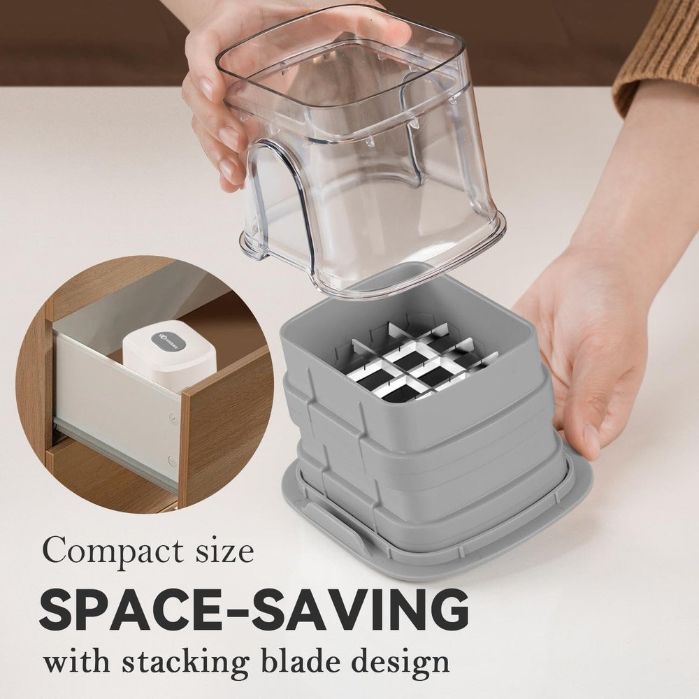 Multifunctional Vegetable Chopper White - 3 Cube,