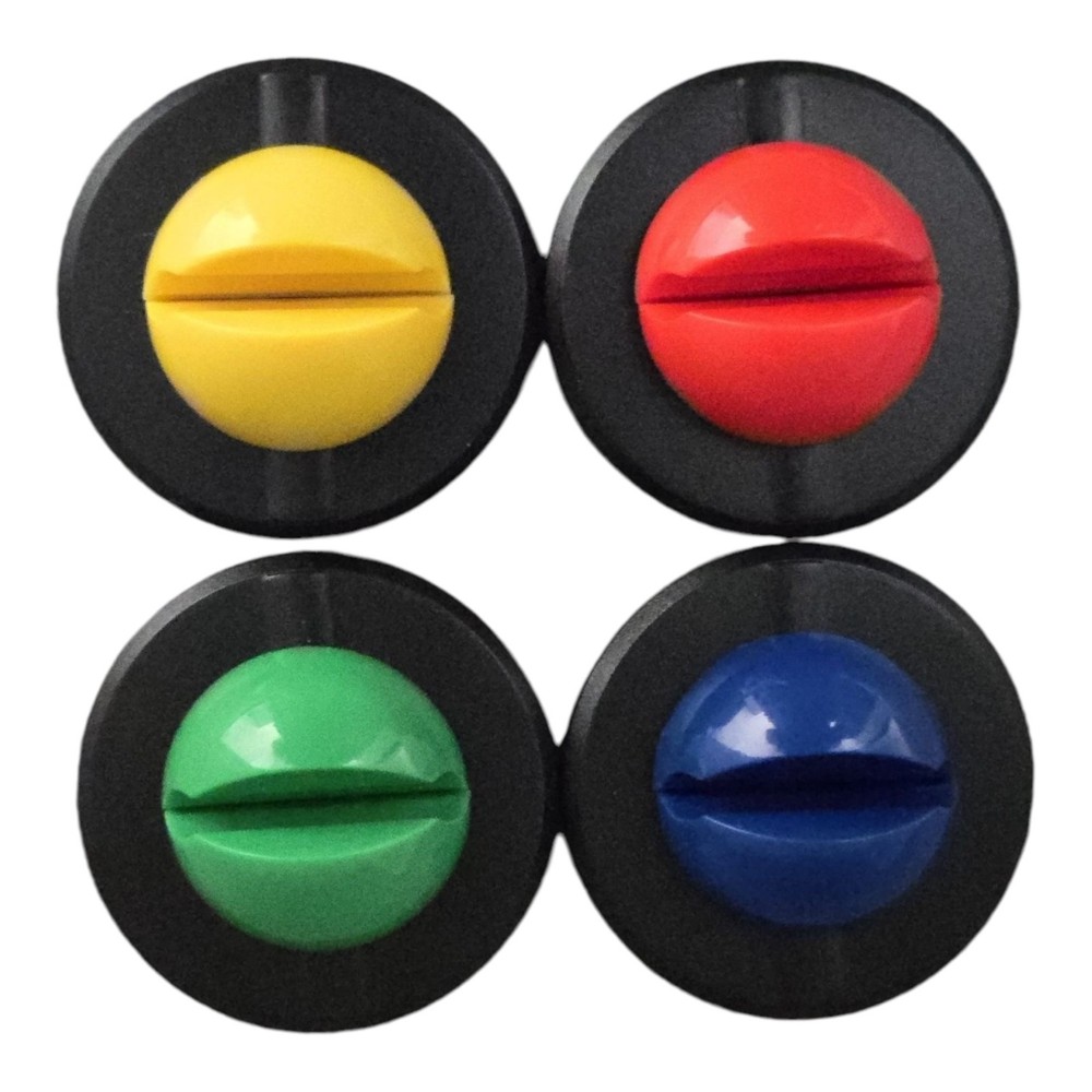 4 ea KlickFix adhesive holders for pens, tools, kitchen, bathroom, makeup! Black