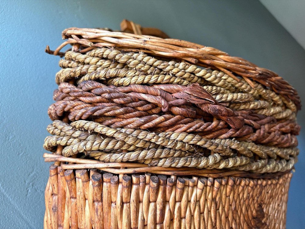 Woven Rattan Wall Hanging Basket
