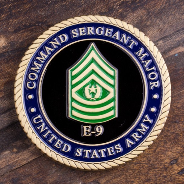 Army Command Sergeant Major E9 Coin