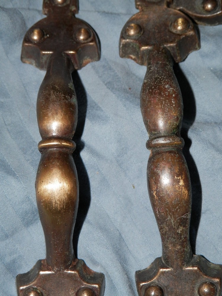 vintage National Lock 1093 Drawer Pull handles knobs Cabinet Door brass?
