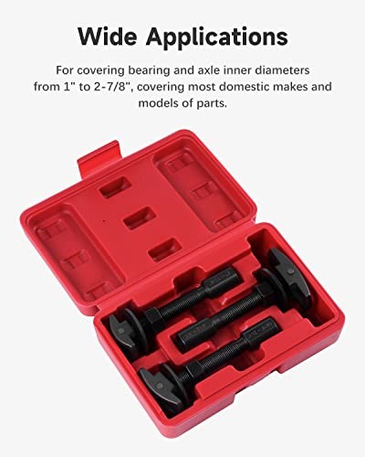 3Pcs Rear Axle Bearing Puller Tools Kit, Rear Axle Bearing Puller Extractor