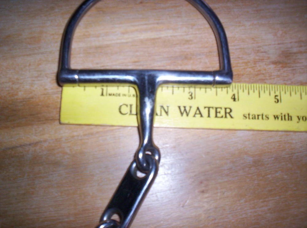 Gently Used Korsteel Stainless Dr. Bristol Hunter Dee Snaffle Bit 5" mouth