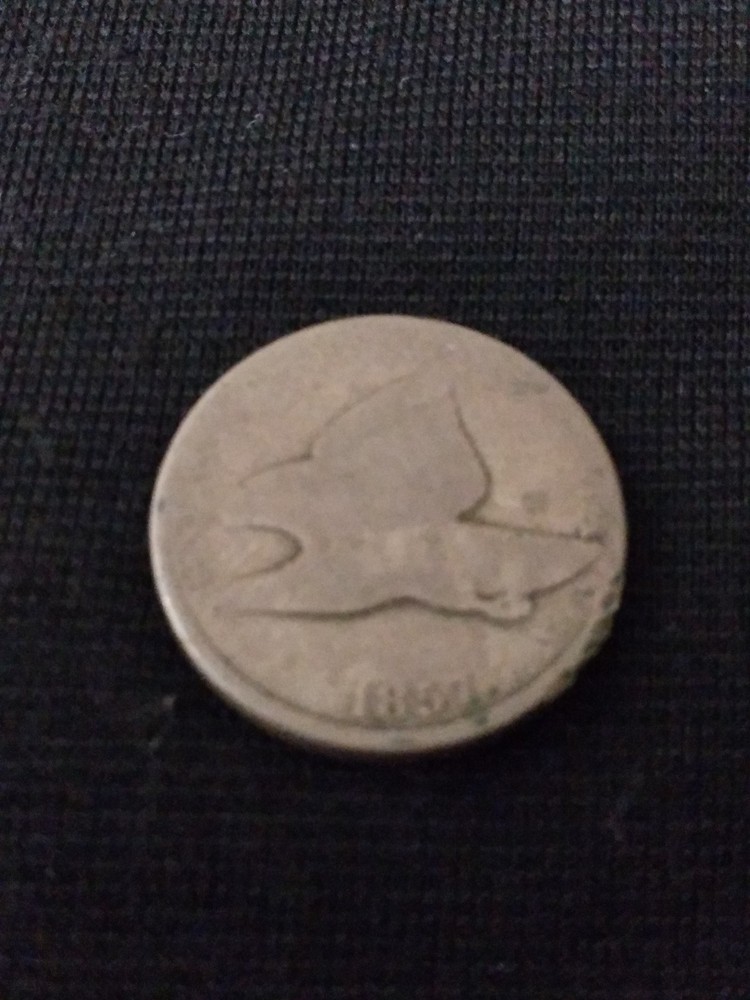 1857 Flying Eagle One Cent Coin