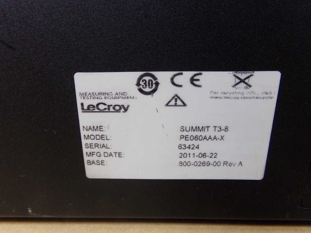 Lecroy Summit T3-8 PCI Express Protocol Analyzer PE060AAA-X