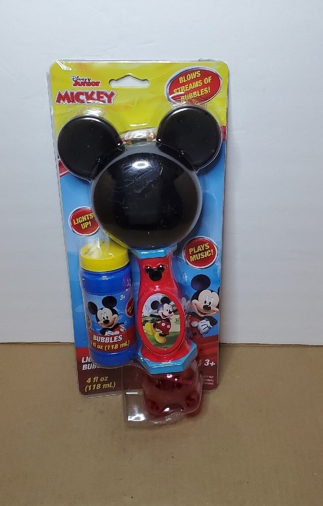 Disney Mickey Mouse Light and Sound Musical Bubble Wand Includes bubble Solution