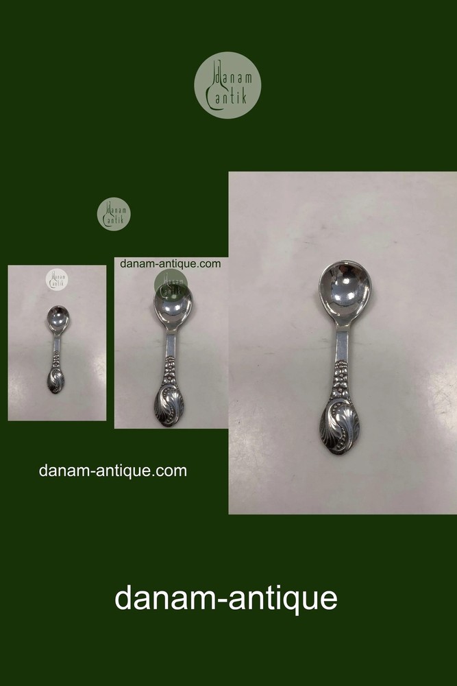 Evald Nielsen No 12 Silver Sugar Spoon (extra large)