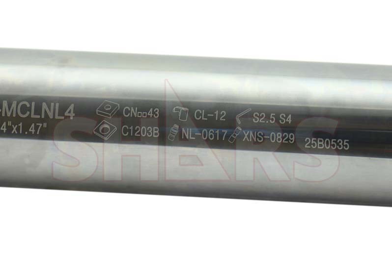 1-1/4" LH MCLNL Coolant Thru Indexable Solid Carbide Boring Bar CNMG R]