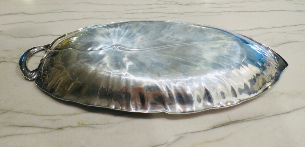 Sterling Silver Black Star & Gorham Leaf Dish design 304 grams