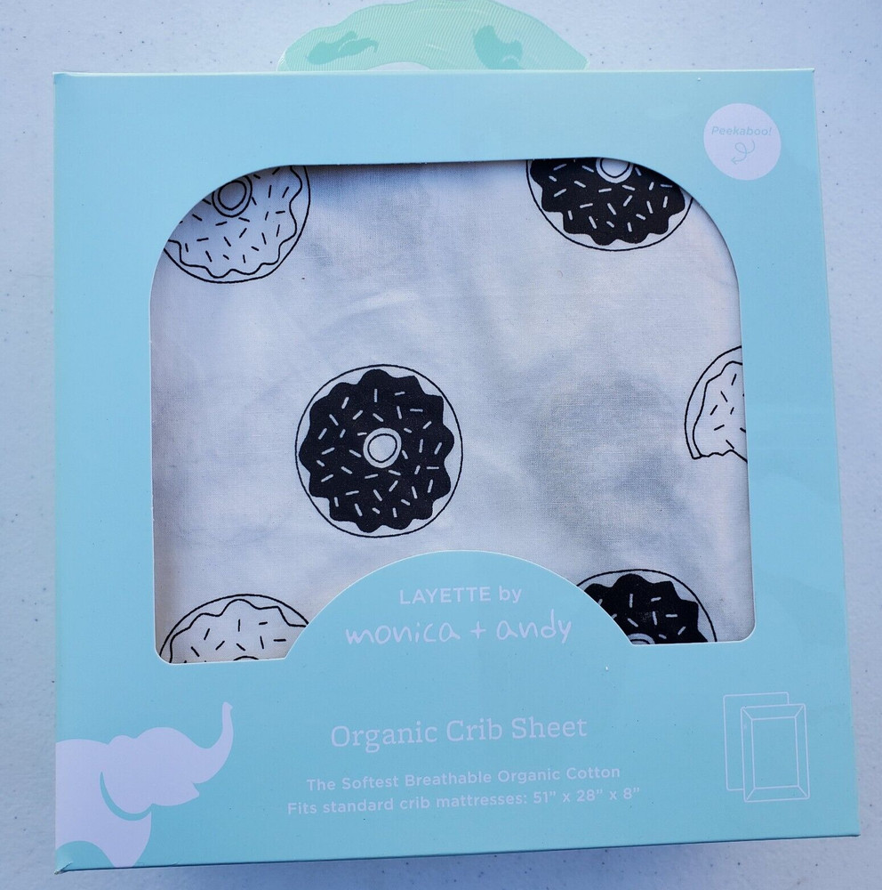 Layette by Monica + Andy Fitted Crib Sheet - Oh,  Donut Even Pattern