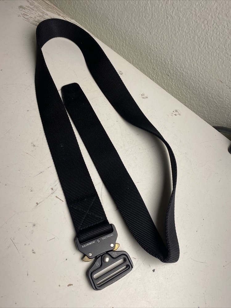 FAIRWIN Tactical Belt Military Quick Release Riggers Web Belt Black