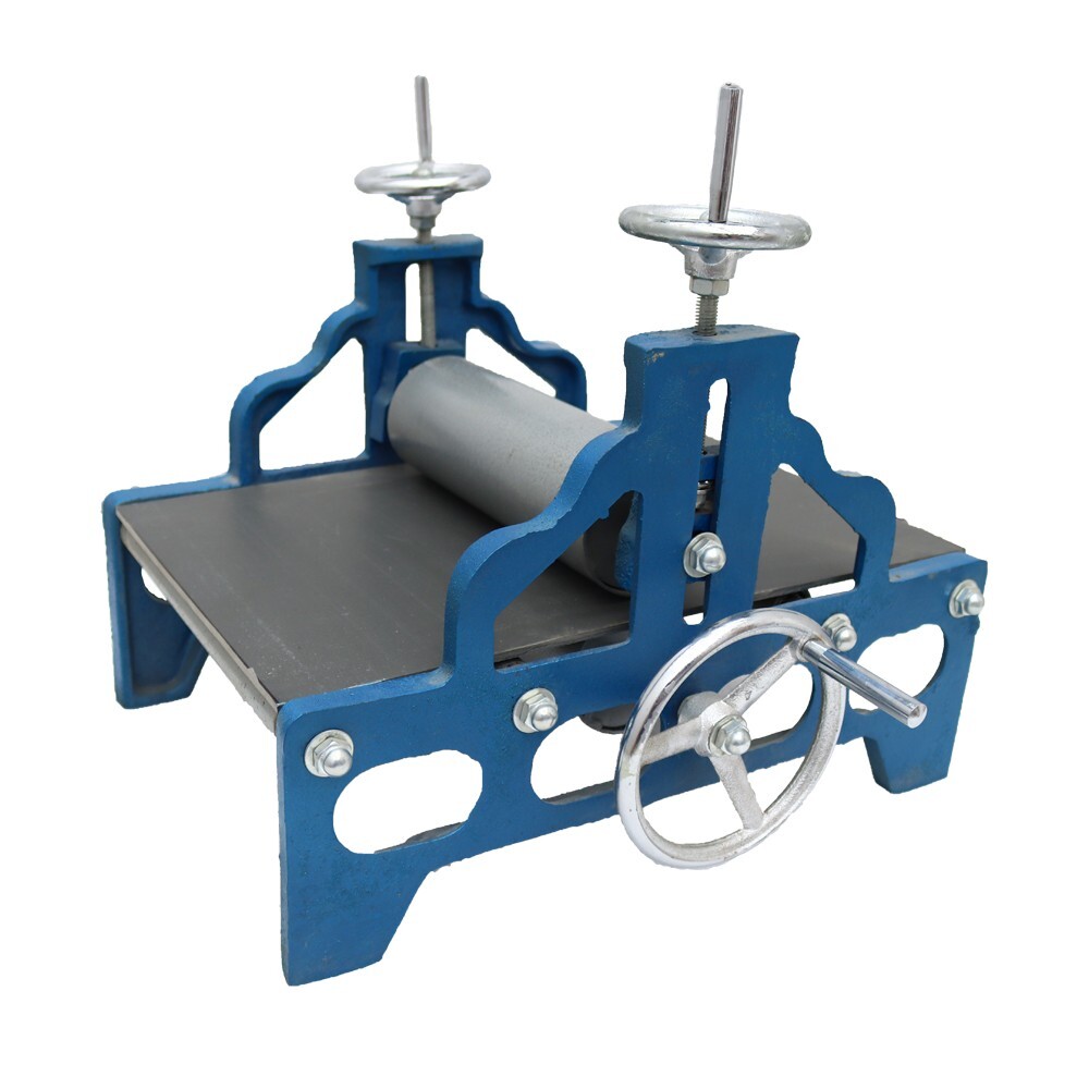 Manual Slab Roller Printmaking Machine Tabletop Adjustable No Shims Tool