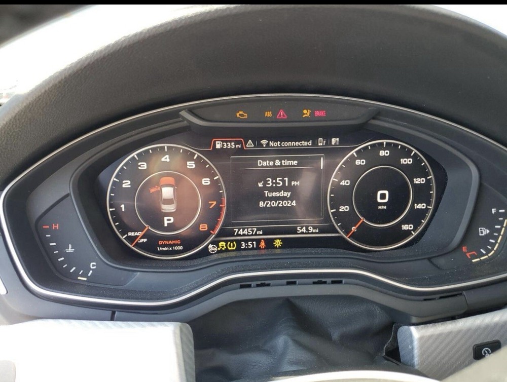 2017-2019 AUDI A4 RIGHT PASSENGER SIDE DASH LOWER KNEE MOUNT BRACKET PANEL