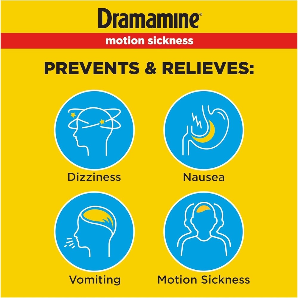 Dramamine Tablets Original Formula, 12 Tablets