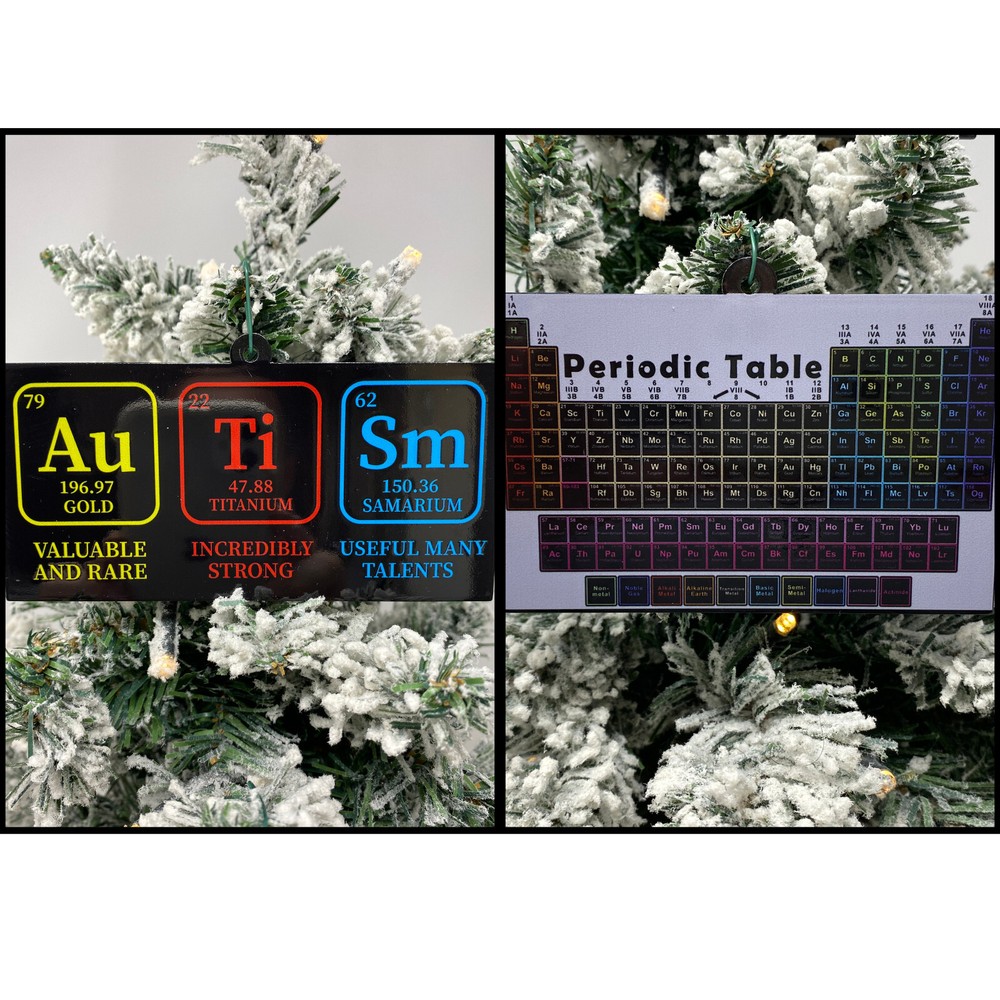 Autism Christmas Ornaments - 2 Piece Set