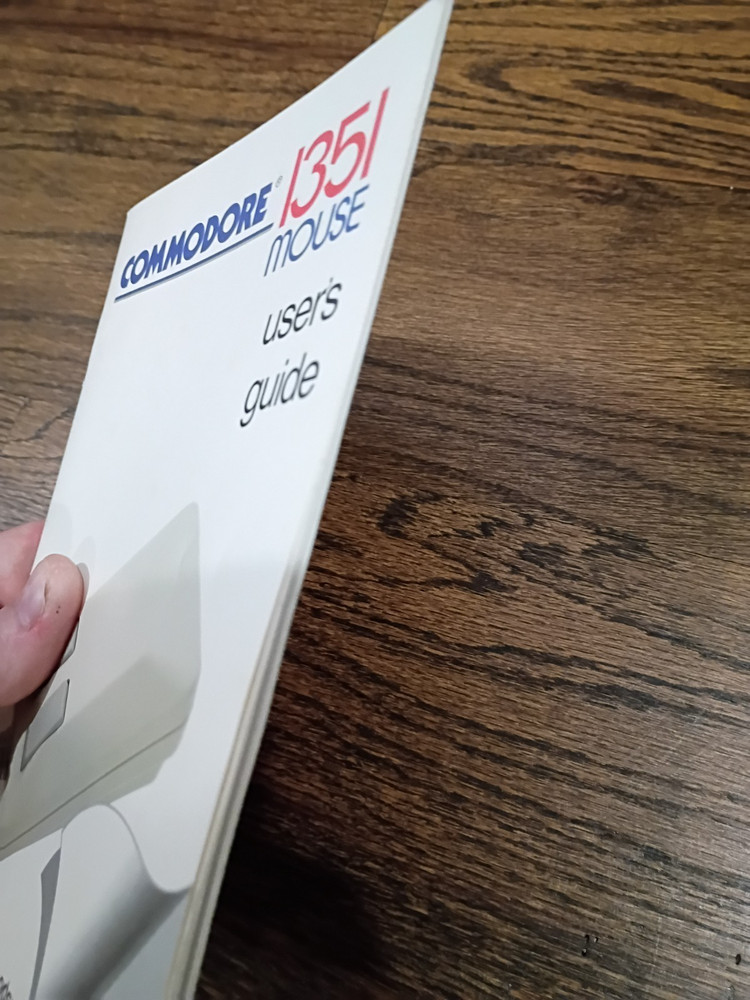 Commodore 1351 Mouse Manual and Diskette **Excellent Condition**