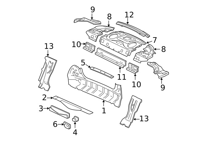 Genuine GM Support Brace 10414382