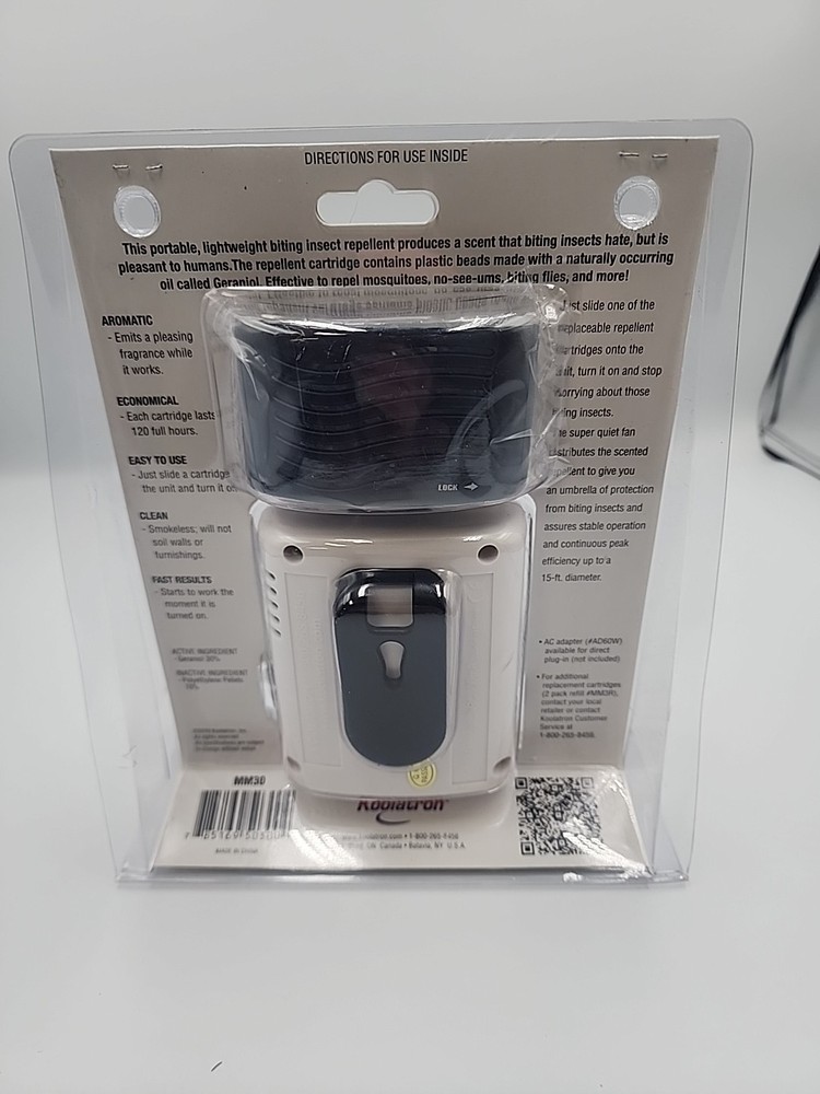 NEW Koolatron Bite Shield Portable Biting Insect Repeller