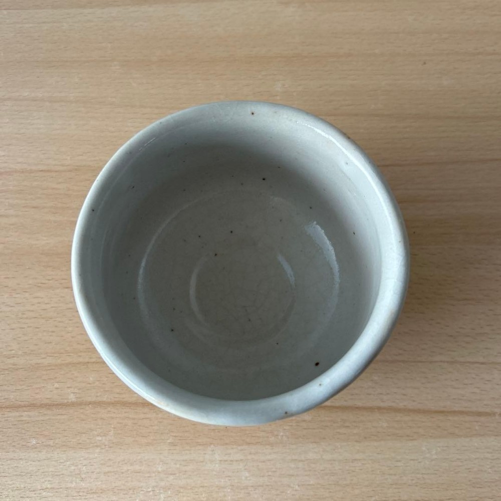 Tea Utensils Shino ware matcha white and brown pattern