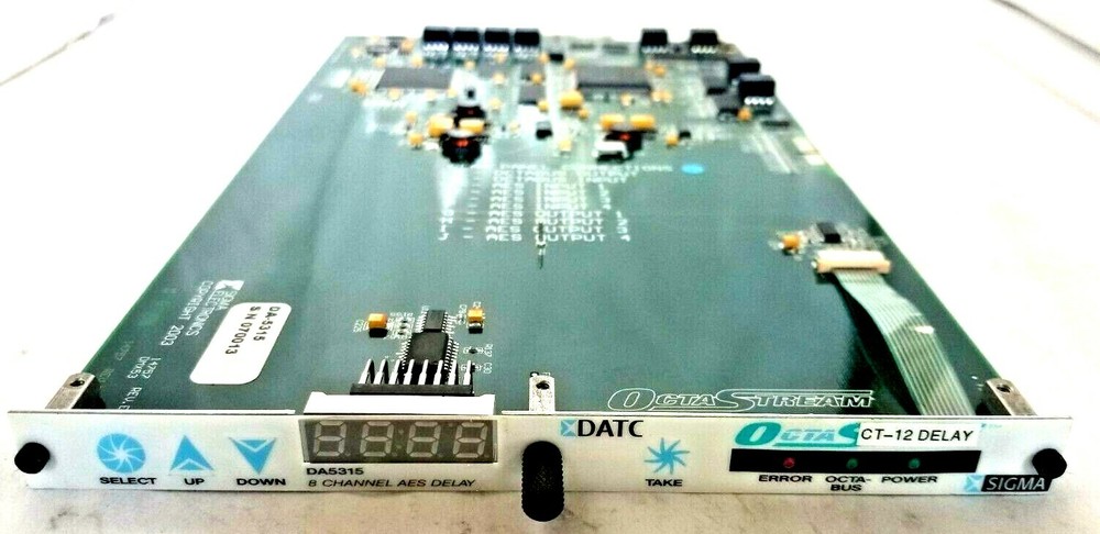 OCTA STREAM SIGMA DA5315 8 Channel AES DELAY MODULE