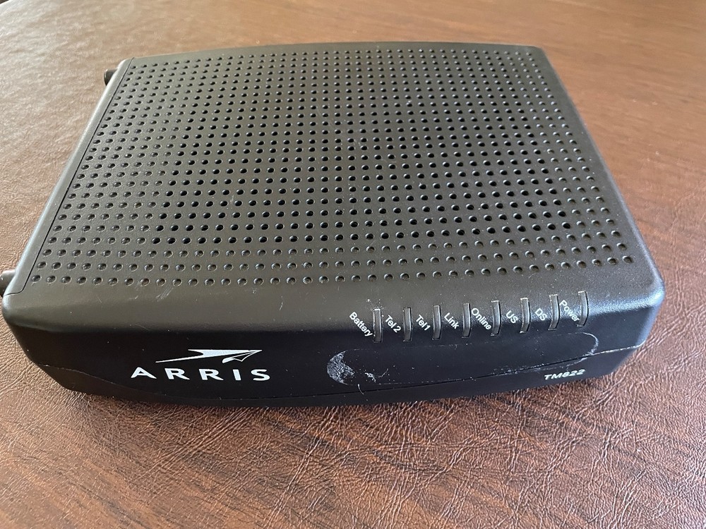 Arris Cable Modem Model TM822G Black
