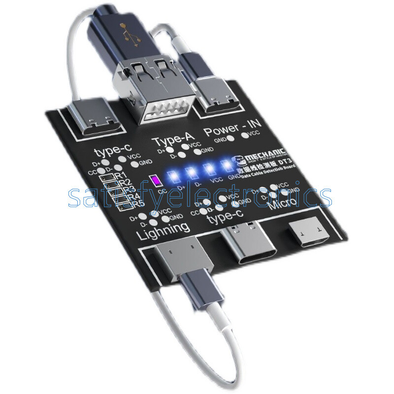 DT3 Data Cable Detection Board USB Cable Tester For iOS Android Type-C NEW