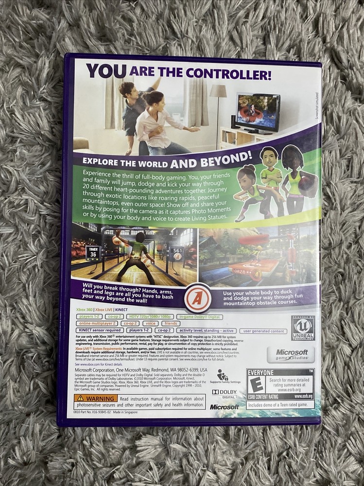 Microsoft Xbox 360 Kinect Sensor Bundle with Kinect Adventures.