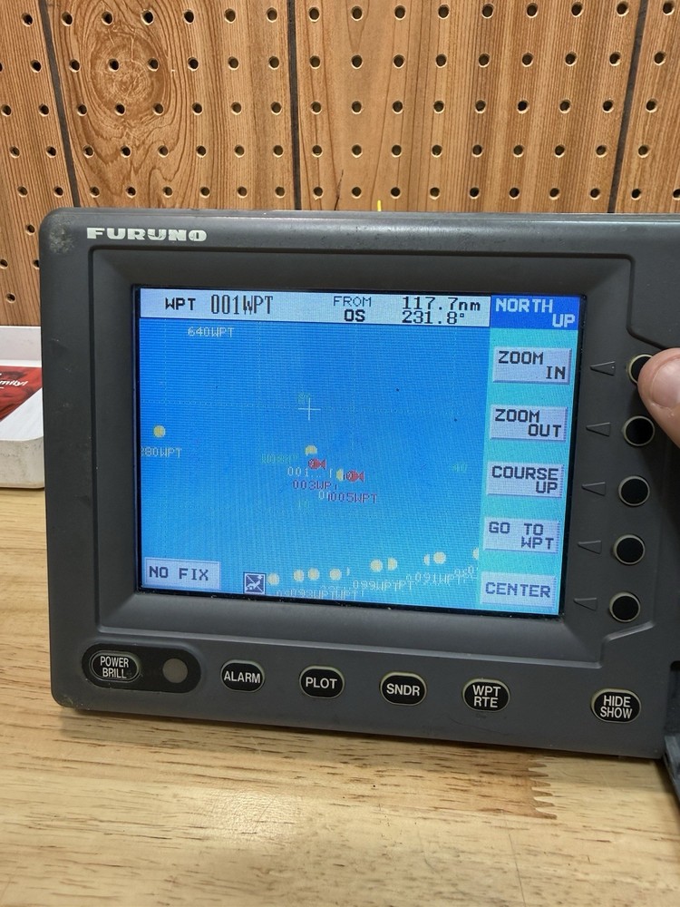Furuno GP-1850DF Navionics GPS Chartplotter w/Sounder Tested Working With Case