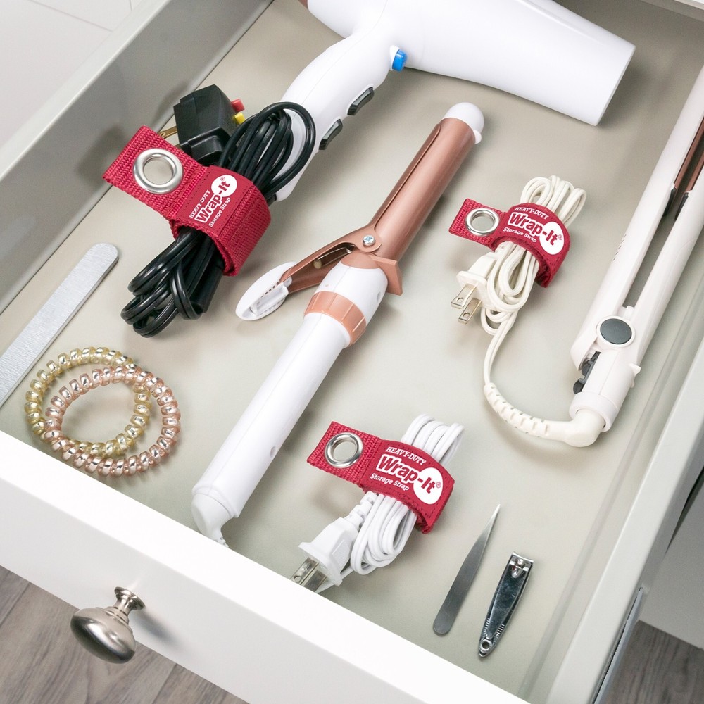 Heavy-Duty and Easy-Carry Wrap-It Storage Straps Assorted 9 Pack