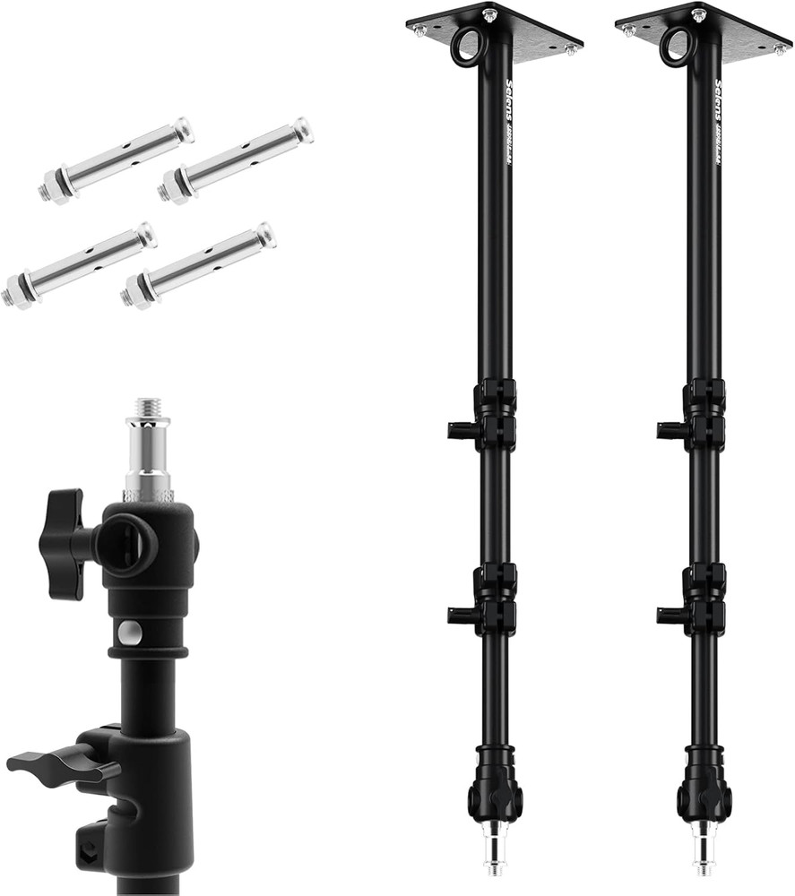 39" Camera Wall Mount Boom Arm for Ring Light & Softbox - 2 Pack